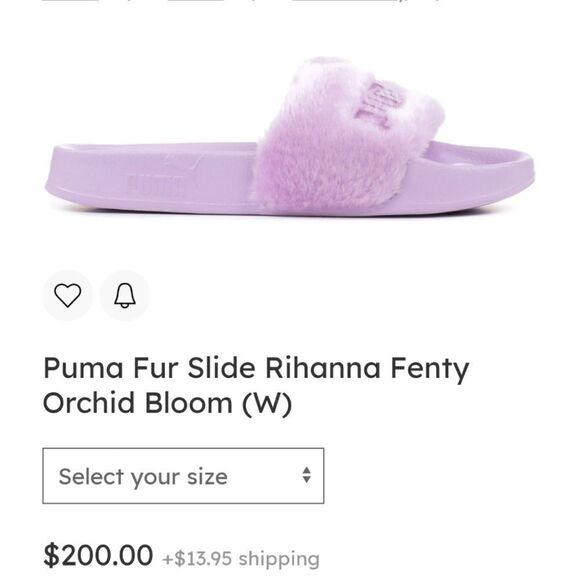 Rihanna x Fenty Puma Fur Slide - “Orchid Bloom" - Picture 10 of 10